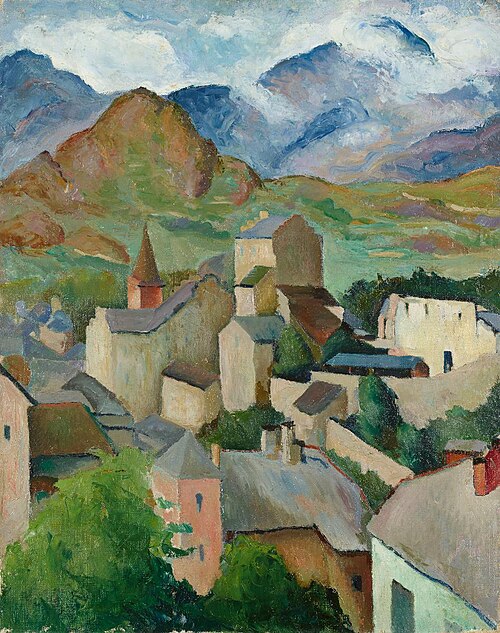 Tessiner Dorf, 1915, Johann Tscharner