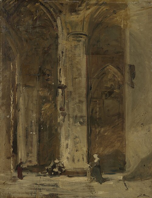 Church in Trier, 1885, Johannes Bosboom