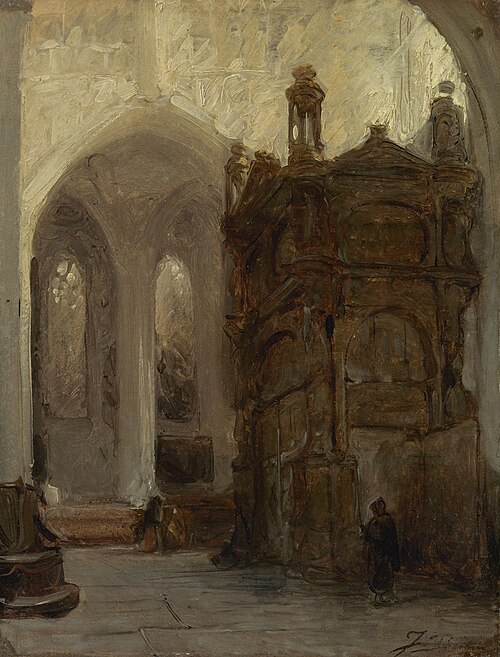 St Peter's, Louvain, 1885, Johannes Bosboom