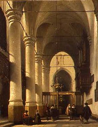 Bakenesserkerk, interior, 1870, Johannes Bosboom