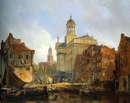 View of Utrecht, 1850, Johannes Bosboom