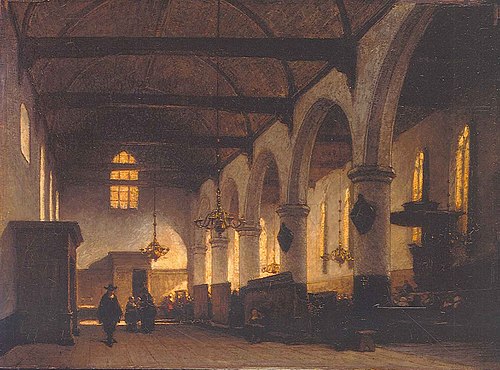 The Bakenesserkerk Haarlem, 1846, Johannes Bosboom