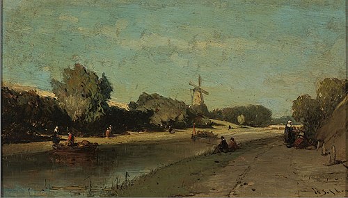 Landscape with a Channel, 1872, Johannes Bosboom