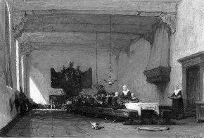 Burgerweeshuis in Delft, 1875, Johannes Bosboom