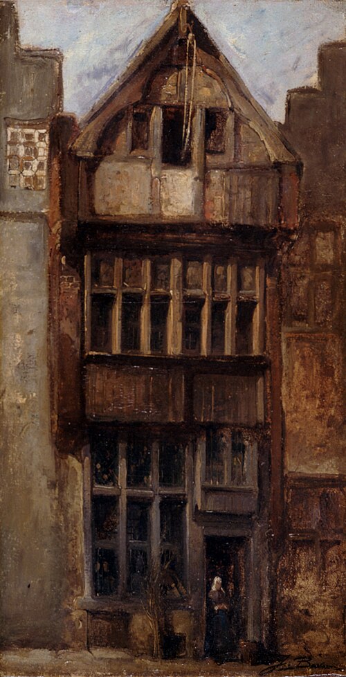 Houten huis, 1870, Johannes Bosboom