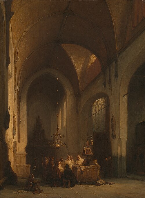 Zeven maal daags zingen wij uw lof, 1845, Johannes Bosboom