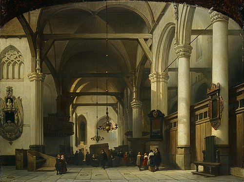 Oude kerk, 1850, Johannes Bosboom
