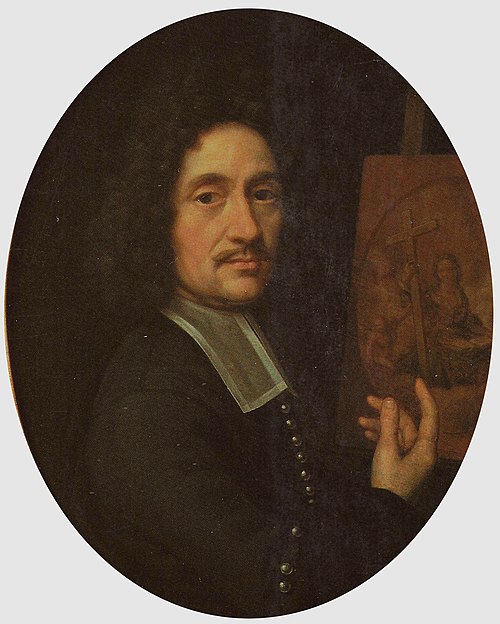 Selbstbildnis., 1695, Johannes Dünz
