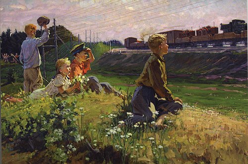 Echelon is Going., 1957, Paviel Haŭrylienka