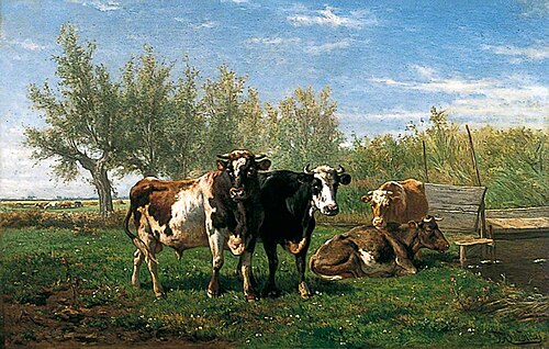 Paturage en Hollande, 1868, Johannes Hubertus Leonardus de