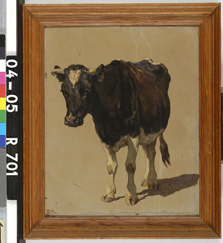 Studie van een jonge stier, 1850, Johannes Hubertus Leonardus de