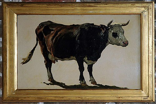 Studie van een koe, 1850, Johannes Hubertus Leonardus de