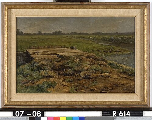 Weide met houten vlonder, 1850, Johannes Hubertus Leonardus de