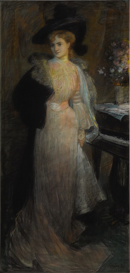 Portrait of an Elegant Lady, , Jules-Alexandre Grün