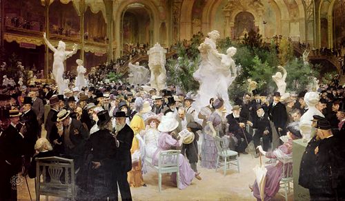 Un vendredi au Salon des Artistes français, 1911, Jules-Alexandre Grün