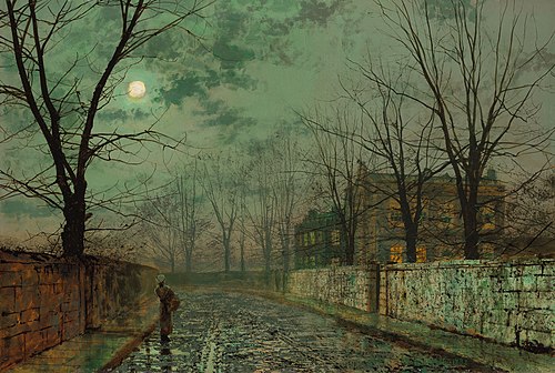 Under the Silvery Moonbeams, , John Atkinson Grimshaw