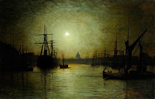 Thames Moonlight, 1880, John Atkinson Grimshaw