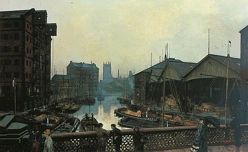 Leeds Bridge, 1880, John Atkinson Grimshaw
