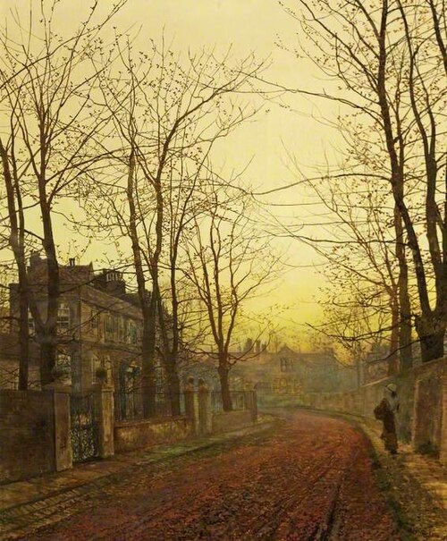An Autumn Idyll, 1885, John Atkinson Grimshaw