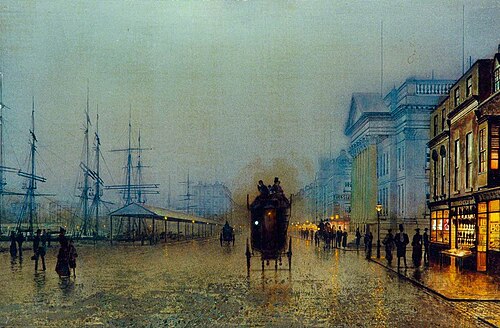 Liverpool Docks, 1892, John Atkinson Grimshaw