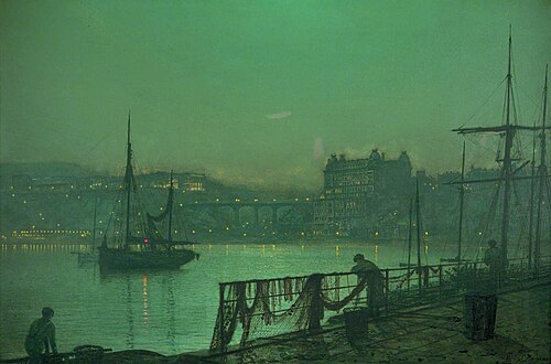 Scarborough Lights, 1877, John Atkinson Grimshaw