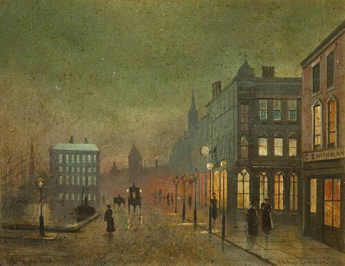 Liverpool Docks (panel 2 of 5), , John Atkinson Grimshaw