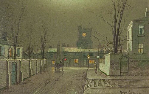 Liverpool Docks (panel 4 of 5), , John Atkinson Grimshaw