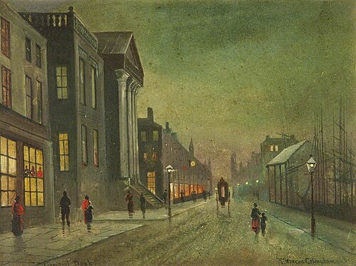 Liverpool Docks (panel 1 of 5), , John Atkinson Grimshaw