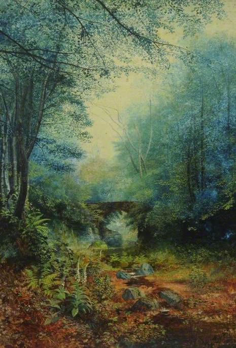 A Wooded Valley, , John Atkinson Grimshaw