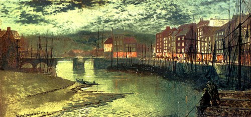 Whitby Docks, 1876, John Atkinson Grimshaw