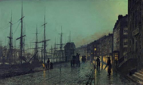 Shipping on the Clyde, 1881, John Atkinson Grimshaw