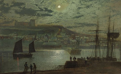 Whitby Harbor, 1874, John Atkinson Grimshaw