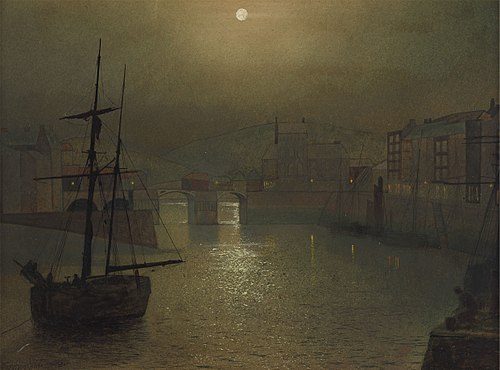 Whitby, 1878, John Atkinson Grimshaw