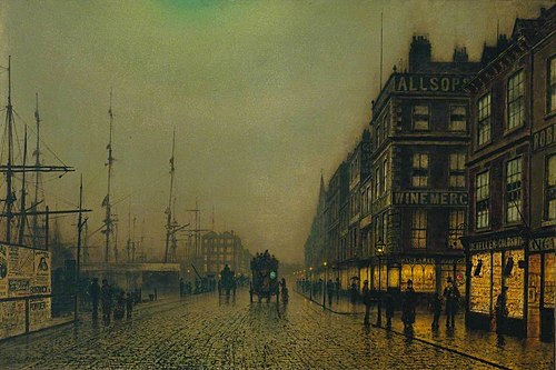 Liverpool Quay by Moonlight, 1887, John Atkinson Grimshaw
