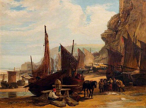 Fish Market at Hastings, , John Burnet