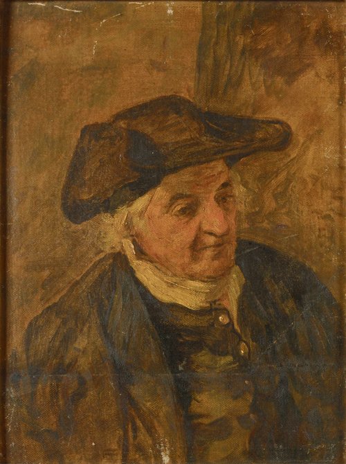 'Handyson, a Greenwich Pensioner (b. 1757)', 1832, John Burnet