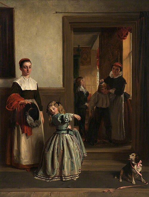 Going to a Party, 1866, John Callcott Horsley