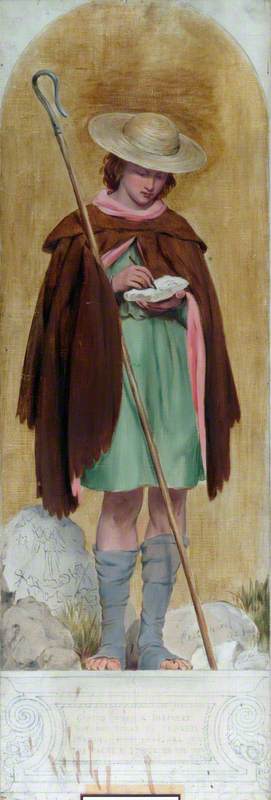 Giotto (c.1267–1337) (design for a mosaic in the Victoria and Albert Museum), 1872, John Callcott Horsley