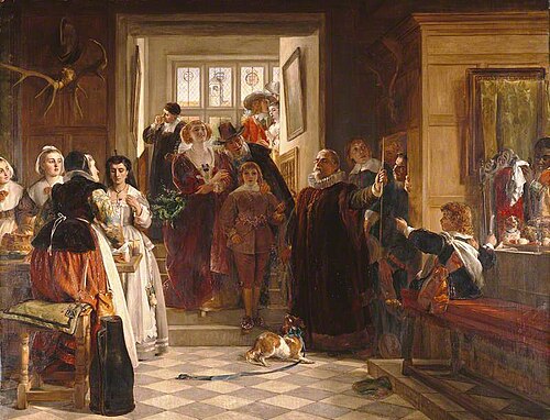 Coming Down to Dinner, 1876, John Callcott Horsley