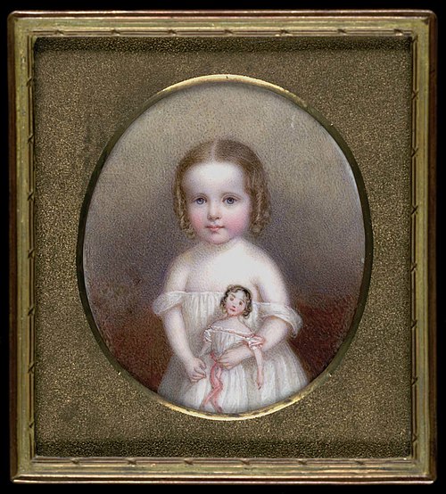 Little Girl with Doll, 1854, John Carlin