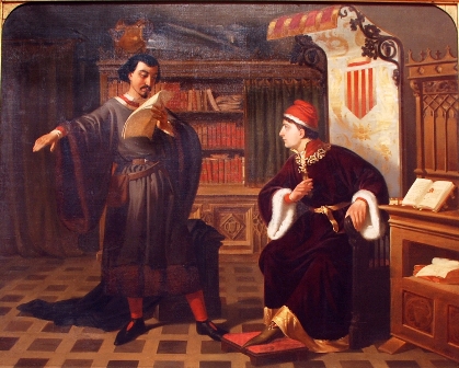 Ausias March et le Prince de Viana, 1852, Agustí Rigalt Cortiella