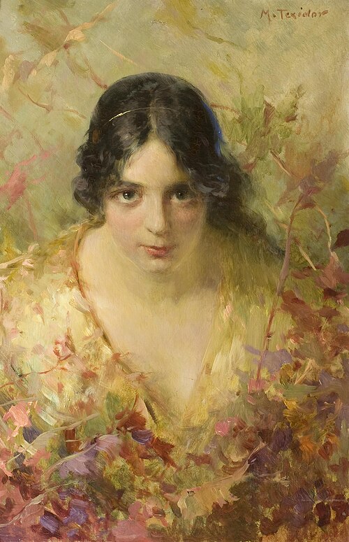 Portrait of a Young Girl, , Modest Teixidor Torres