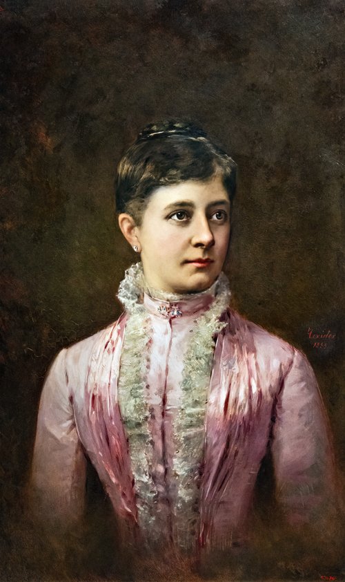 Portrait de la peintre Pepita Teixidor Torres, 1889, Modest Teixidor Torres