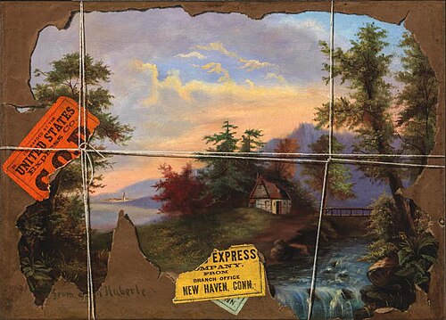 Torn in Transit, 1892, John Haberle