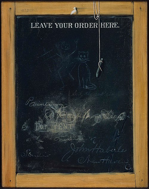 The Slate, 1895, John Haberle