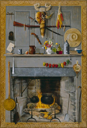 Grandma's Hearthstone, 1890, John Haberle