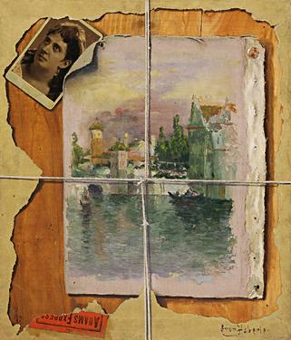 Torn-in-Transit with Woman's Photograph, 1888, John Haberle