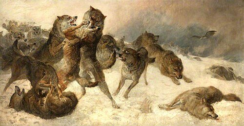 The Struggle for Existence, 1879, George Bouverie Goddard