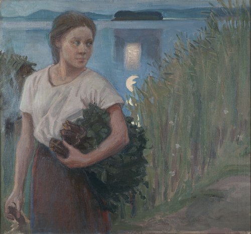 Sauna Girl, 1904, Akseli Gallen-Kallela