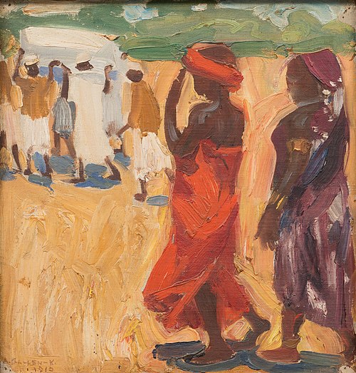 Burial, 1910, Akseli Gallen-Kallela